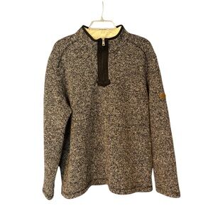 Orvis Sherpa Lined Cozy Warm Quarter Zip Sweater XXL